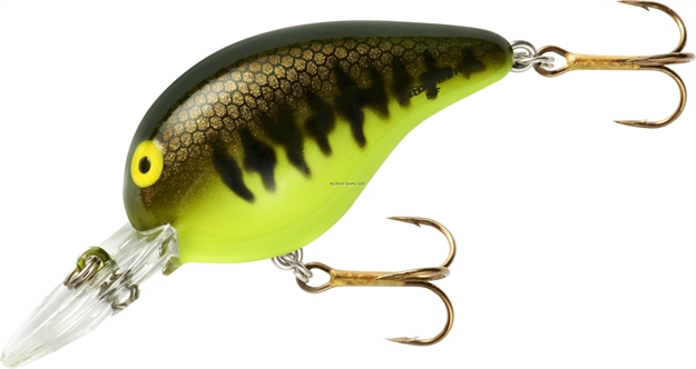 Picture of Bomber Fat A Crankbait,2",3/8Oz,Chartreuse Baby Bass, Floating