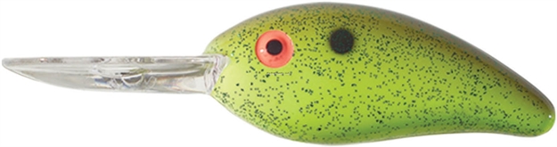 Picture of Bomber Fat Free Shad Crankbait, 3", 3/4 Oz, Rootbeer Chartreuse, Floating