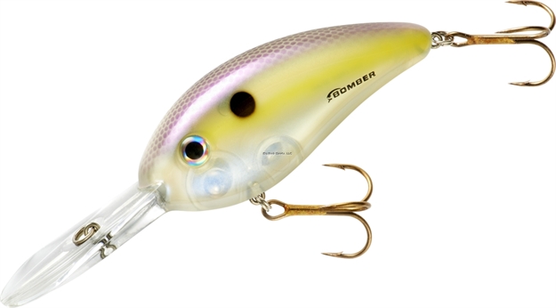 Picture of Bomber Fat Free Shad Crankbait,3",3/4Oz, Shadtreuse, Floating