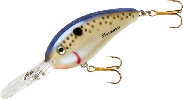 Picture of Bomber Fat Free Shad Fingerling Crankbait, 2 3/8",3/8Oz,Speckled Perch, Floating