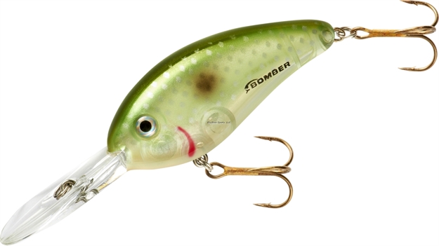 Picture of Bomber Fat Free Shad Jr. Crankbait,2 1/2", 1/2Oz,Green Ghost, Floating