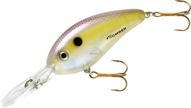 Picture of Bomber Fat Free Shad Jr. Crankbait,2 1/2", 1/2Oz,Shadtreuse, Floating