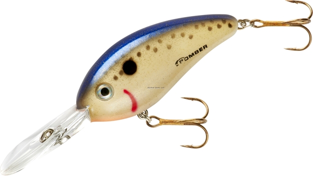 Picture of Bomber Fat Free Shad Jr. Crankbait,2 1/2", 1/2Oz,Speckley Perch, Floating