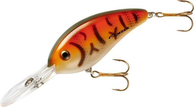 Picture of Bomber Fat Free Shad Jr. Crankbait,2 1/2", 1/2Oz,Tiger Perch, Floating