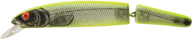 Picture of Bomber Heavy Duty Jointed Long A Minnow, 6", 1 Oz, Silver Flash/Chartreuse Back