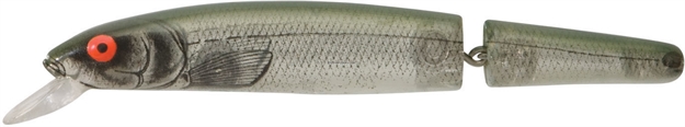 Picture of Bomber Heavy Duty Jointed Long A Minnow, 6", 1 Oz, Silver Flash/Green Back