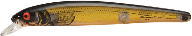Picture of Bomber Heavy Duty Long A Minnow, 6", 7/8 Oz, Chartreuse Flash/Black/Orange Belly