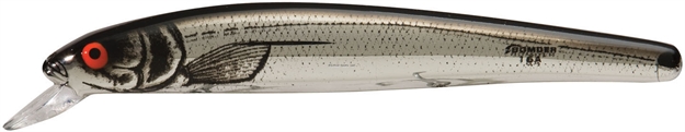 Picture of Bomber Heavy Duty Long A Minnow, 6", 7/8 Oz, Chrome/Blackback