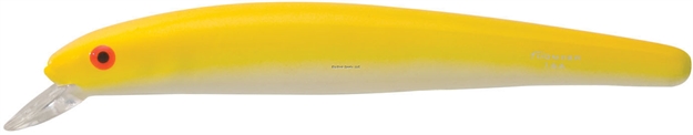 Picture of Bomber Heavy Duty Long A Minnow, 6", 7/8 Oz, White/Yellow