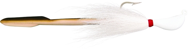 Picture of Bomber Jig-N-Eel Striper Jig, 8", 1 1/2 Oz, White, Sinking