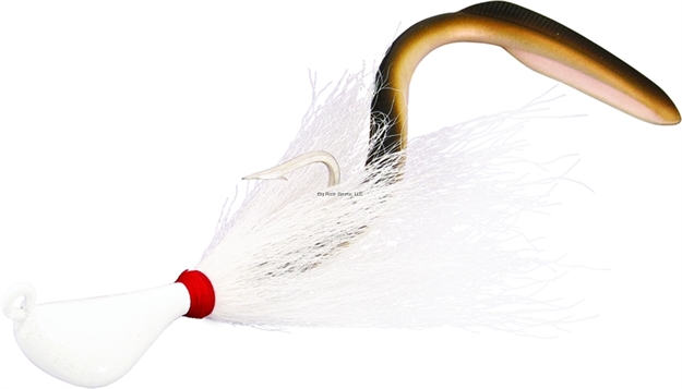 Picture of Bomber Jig-N-Eel Striper Jig, 8", 3 Oz, White, Sinking
