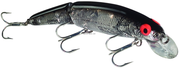 Picture of Bomber Jointed Long A Minnow Jerkbait 4 1/2", 5/8Oz, Silver Prism/Blackback, Floating