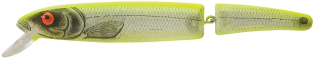 Picture of Bomber Jointed Magnum Long A Minnow, 7", 1 7/8 Oz, Silver Flash/Chartreuse Back