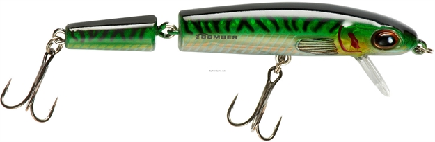Picture of Bomber Jointed Wake Minnow, 4 1/2 In, 1/2 Oz, Green Mackerel
