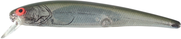 Picture of Bomber Long A Minnow Jerkbait, 3 1/2", 3/8 Oz, Silver Flash/Green Back/White Belly