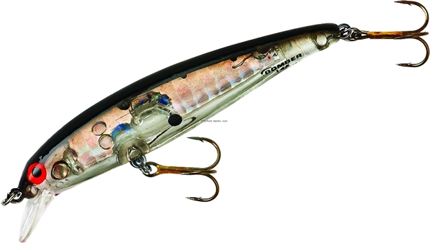 Picture of Bomber Long A Minnow Jerkbait, 3 1/2", 3/8 Oz, Silver Prism/Blackback