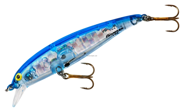 Picture of Bomber Long A Minnow Jerkbait, 3 1/2", 3/8 Oz, Silver Prism Blue Back