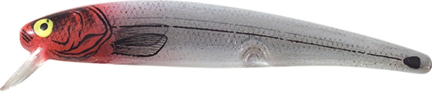 Picture of Bomber Long A Minnow Jerkbait, 4 1/2", 1/2 Oz, Red Head/Silver/White