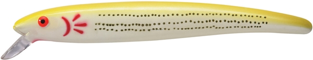 Picture of Bomber Magnum Long A Minnow, 7", 1 1/2 Oz, Pearl/Yellow