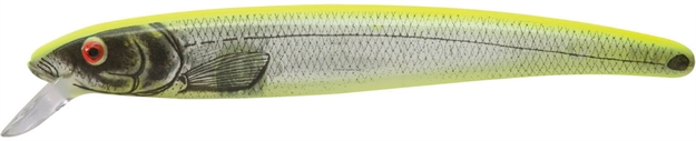 Picture of Bomber Magnum Long A Minnow, 7", 1 1/2 Oz, Silver Flash/Chartreuse Back
