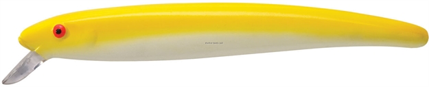 Picture of Bomber Magnum Long A Minnow, 7", 1 1/2 Oz, White/Yellow