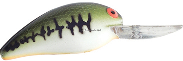 Picture of Bomber Model A Crankbait, 1 7/8", 1/5 Oz, Baby Bass/Orange Belly, Floating