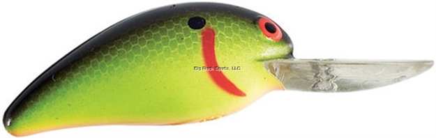 Picture of Bomber Model A Crankbait, 2 1/8", 5/16 Oz, Black/Chartreuse, Floating