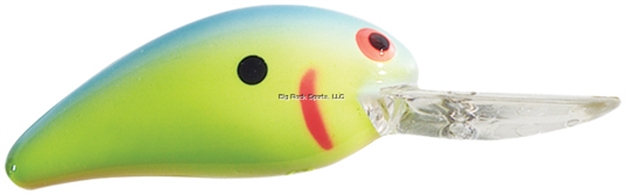 Picture of Bomber Model A Crankbait, 2 1/8", 5/16 Oz, Chartreuse Blue, Floating