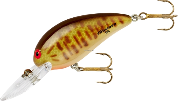 Picture of Bomber Model A Crankbait,2 1/8",3/8Oz,Green Smallmouth Bass, Floating