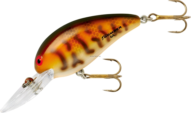 Picture of Bomber Model A Crankbait,2 1/8",3/8Oz,Tiger Perch, Floating
