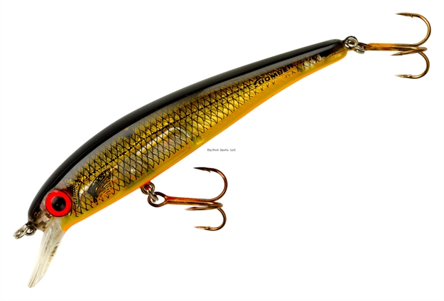 Picture of Bomber Pro Long A Minnow Jerkbait, 3 1/2, 3/8 Oz, Chartreuse Flash Black Orange Belly, Suspending