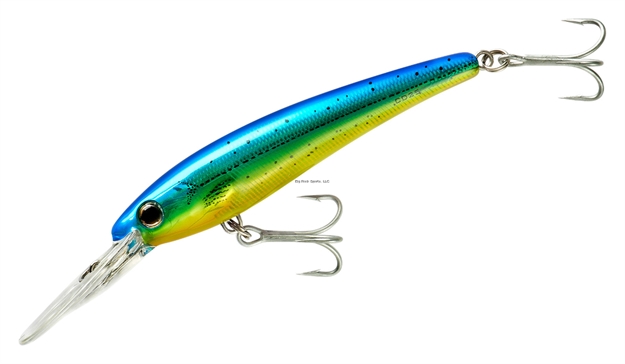 Picture of Bomber Saltwater Grade Certified Depth Trolling Plug, 6, 2 Oz, 25 Ft, Holographic Dorado, Floating