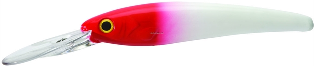 Picture of Bomber Saltwater Grade Certified Depth Trolling Plug, 8", 4 Oz, 30 Ft, Classic Red Head, Floating