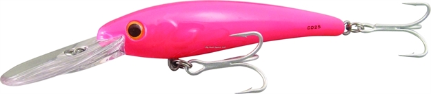 Picture of Bomber Saltwater Grade Certified Depth Trolling Plug, 8", 4 Oz, 30 Ft, Hot Pink, Floating