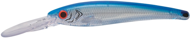 Picture of Bomber Saltwater Grade Certified Depth Trolling Plug, 8", 4 Oz, 30 Ft, Silver Flash/Blue Back, Floating