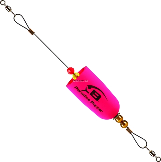 Picture of Bomber Saltwater Grade Paradise Popper X-Treme, Oval Float, Titanium Wire, Pink BSWPPPOP