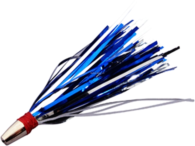 Picture of Bomber Spanish Mackerel Rig, 1/8 Oz, #6 Stainless Wire, 2-3/0 Hooks, Blue/Silver