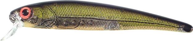 Picture of Bomber Suspending Pro Long A Jerkbait, 4 5/8", 9/16 Oz, Chartreuse Flash/Orange Belly, Suspending