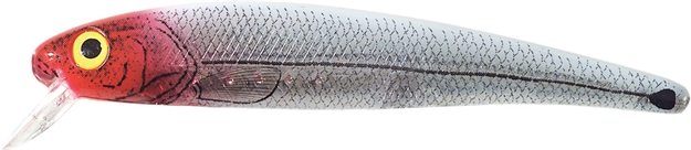 Picture of Bomber Suspending Pro Long A Jerkbait, 4 5/8", 9/16 Oz, Silver Flash/Red Head, Suspending