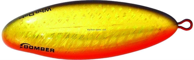 Picture of Bomber Who Dat Weedless Rattling Spoon, 2 5/8", 7/8 Oz, 5/0 Hook, Gold