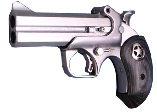Picture of Bond Arms Barii Ranger II Original 45Colt/410 Gauge 2Rd Shot 4.25" Ext. Black Ash W/ Integrated Star Grips Right Hand BARII45410 855959001840