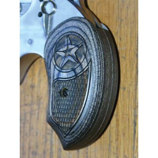 Picture of Bond Arms Arms Grip Extended Ash Lam. Black/Grey W/Laser Star BAEBALS