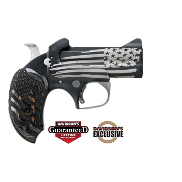Picture of Bond Arms Baog Old Glory 45 Colt/410 Gauge 2Rd Shot 3.50" Black Ash W/Integrated Star Grips Right Hand BAOG-BLK