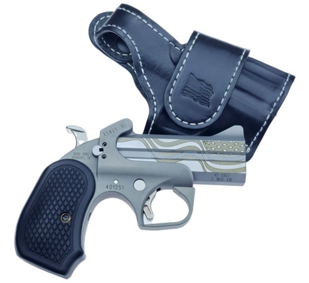 Picture of Bond Arms Rowdy XL Flag Pkg 45/410 3.5 SS Engraved BANYHOL