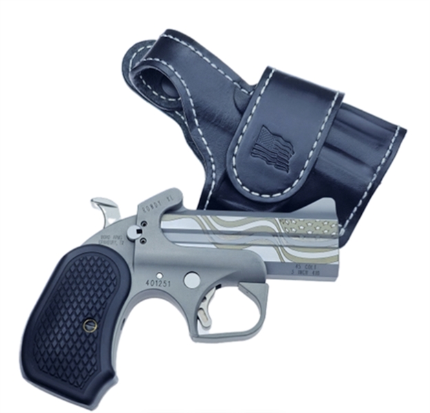Picture of Bond Arms Rowdy XL Flag Pkg 45/410 3.5 SS Engraved BANYHOL 855959001475