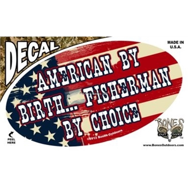 Picture of Bones 0Val Decal, American BY Birth