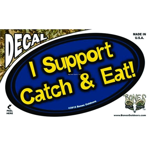 Picture of Bones 0Val Decal, I Support Catch & Eat