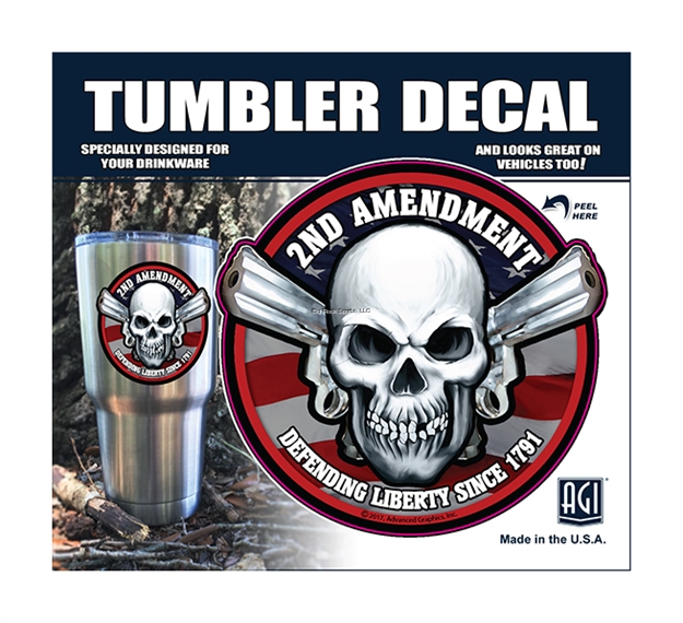 Picture of Bones "2Nd Amendment/1791" Tumbler Decal