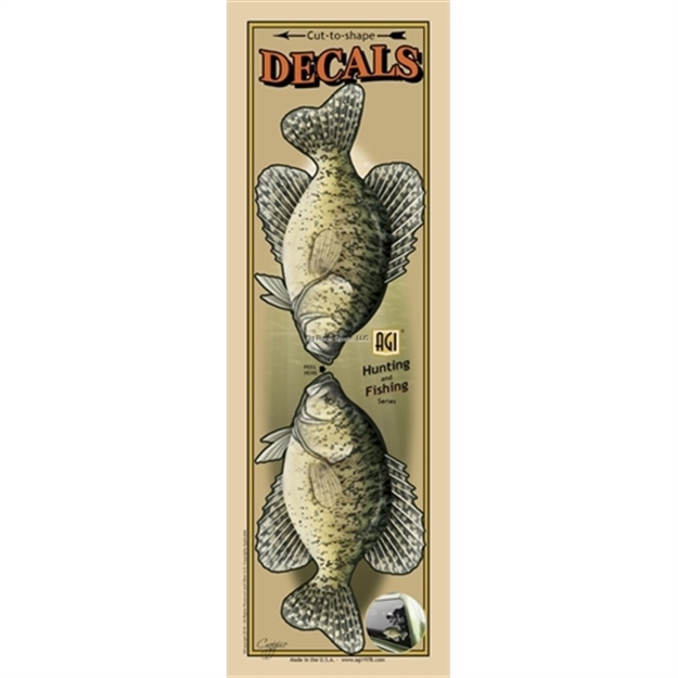 Picture of Bones Profile Fish Decal, 4.5" X 11", Crappie