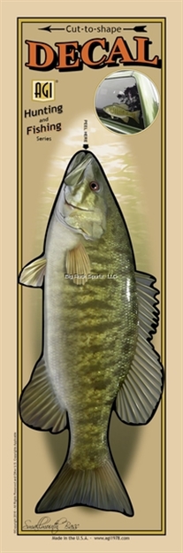 Picture of Bones Outdoors Profile Decal, 4.5" X 11", Smallmouth Bass